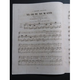 PAISIELLO Giovanni Nel Cor Piu Non Mi Sento Chant Piano ou Harpe ca1820