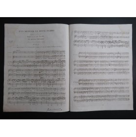 PANSERON Auguste D'un souvenir la Douce Flamme Chant Piano ou Harpe ca1830