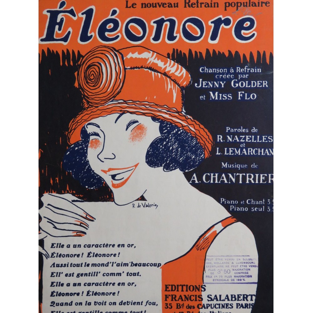 CHANTRIER Albert Éléonore Piano 1922