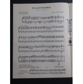 CHANTRIER Albert Éléonore Piano 1922