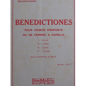 ROLAND-MANUEL Benedictiones...