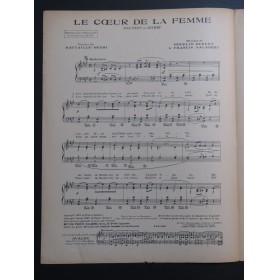 HUGUET Rogelio SALABERT Francis Le Coeur de la Femme Piano 1921