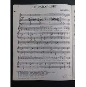 BRASSENS Georges Album No 1 10 Pièces Chant Piano 1952