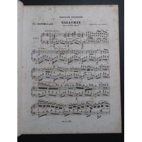 BURGMÜLLER Frédéric Galathée Piano ca1865