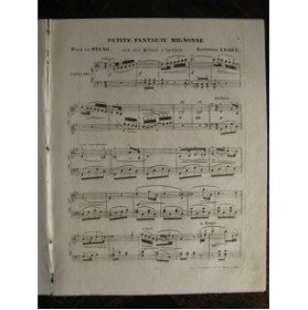 LEDUC Alphonse Fantaisie Obéron Piano 1857