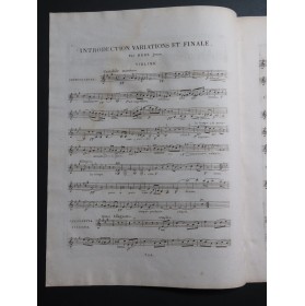 HERZ Henri Introduction Variations et Finale op 7 Violon ca1830