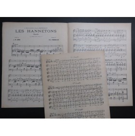 TOURNAILLON Paul Les Hannetons Chant Piano