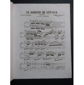 DE VOS Camille Le Barbier de Séville Fantaisie op 15 Piano XIXe