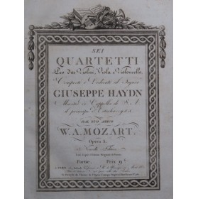 MOZART W. A. Sei Quartetti...