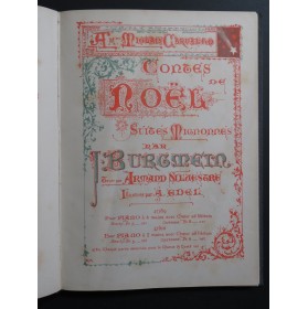 BURGMEIN J. Contes de Noël Suites Mignonnes Piano Chant XIXe