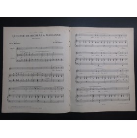 MARIETTI G. Réponse de Nicolas à Marianne Chant Piano ca1896