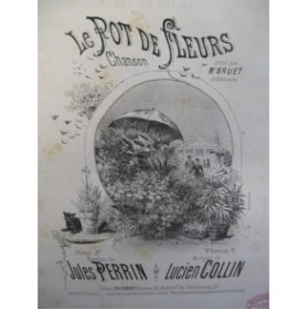 COLLIN Lucien Le Pot de Fleurs Chant Piano XIXe