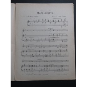 SENTIS Jose Marquisette Chant Piano 1919