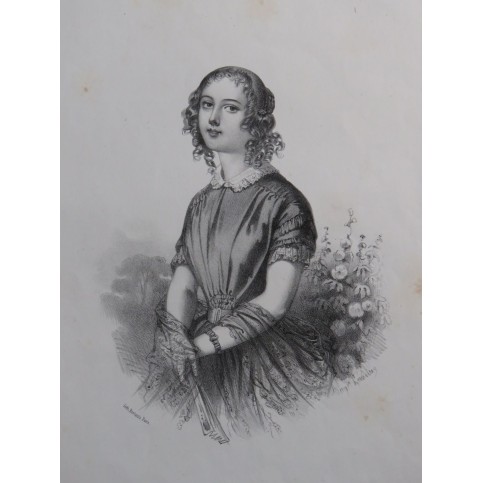 ARNAUD Étienne Les Cheveux Blonds Chant Piano ca1850