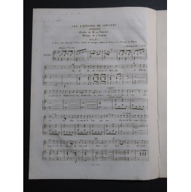 GRISAR Albert Les Laveuses du couvent Dédicace Chant Piano ca1840