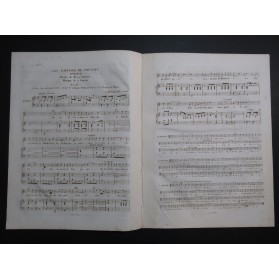 GRISAR Albert Les Laveuses du couvent Dédicace Chant Piano ca1840