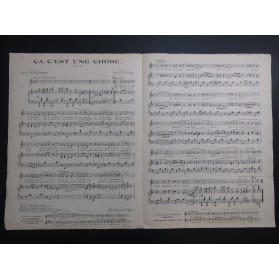 YVAIN Maurice Ça C'est Une Chose Chant Piano 1922