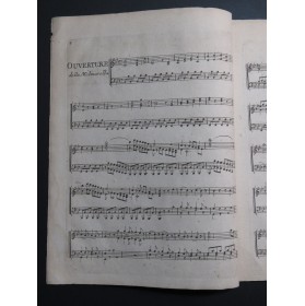 PICCINNI Niccolo La Molinarella Ouverture Clavecin ou Piano Violon ca1790