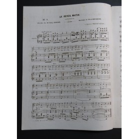 HENRION Paul Le Réveil-Matin Chant Piano ca1853