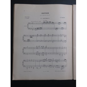 SAINT-SAËNS Camille Septuor op 65 Piano 4 mains 1926