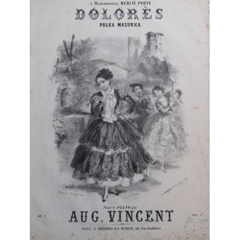 VINCENT Auguste Dolorès Piano ca1858