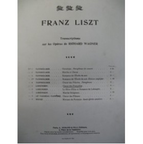 LISZT Franz Choeur des Fiancailles Wagner Piano