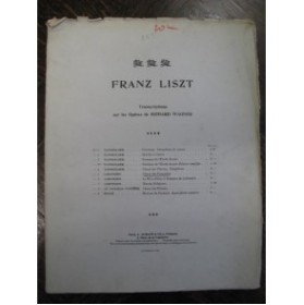 LISZT Franz Choeur des Fiancailles Wagner Piano