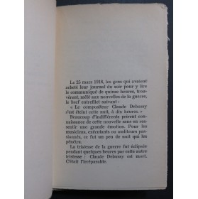 LÉPINE Jean La Vie de Claude Debussy 1930