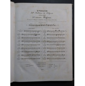 ROSSINI G. L'Italiana in Algieri Opéra Chant Piano ca1825