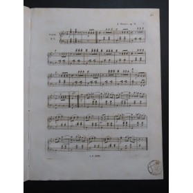 STRAUSS Johann Les Plaisirs de Vienne op 51 Piano ca1835