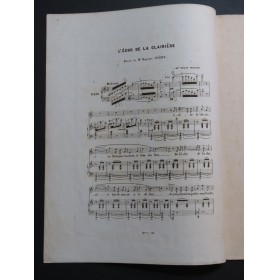 CLAPISSON Louis L'Écho de la Clairière Chant Piano ca1840