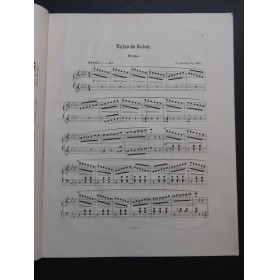 SPINDLER Fritz Valse de Salon op 148 Piano 4 mains ca1877