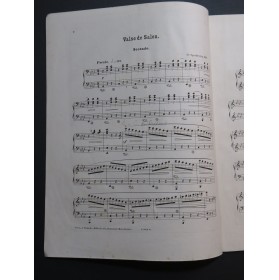 SPINDLER Fritz Valse de Salon op 148 Piano 4 mains ca1877