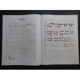 QUIDANT Alfred Ma Barque Chant Piano ca1850