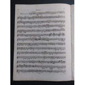 STEIBELT Daniel Trois Sonates op 18 Violon ca1800