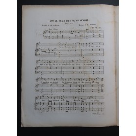 WACHS Frédéric Oui ! je veux bien qu'on m'aime Chant Piano ca1880