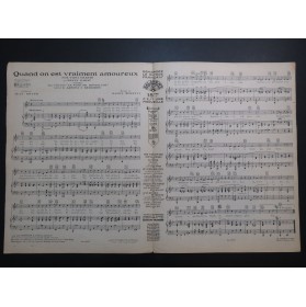 MORETTI Raoul Quand on est vraiment amoureux Chant Piano 1932