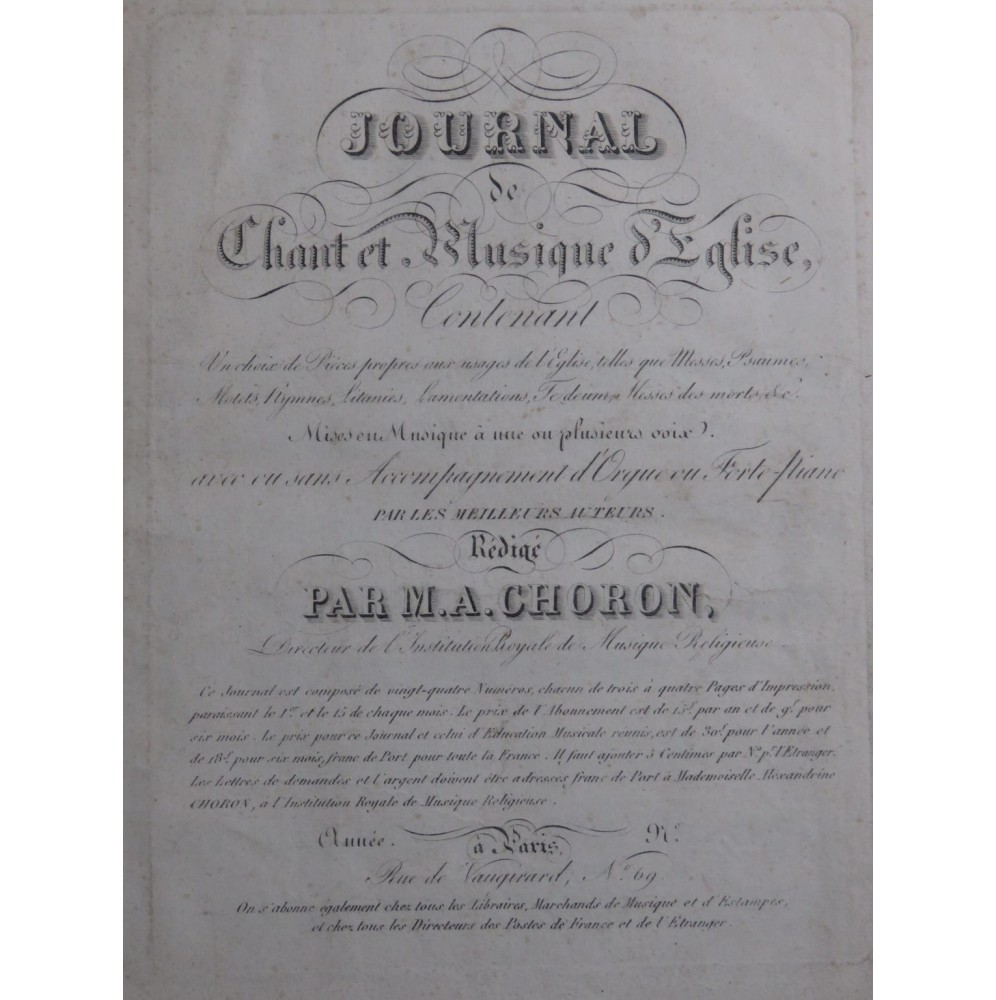 DEDLER A. Quam Dilecta Chant Orgue ou Piano ca1820
