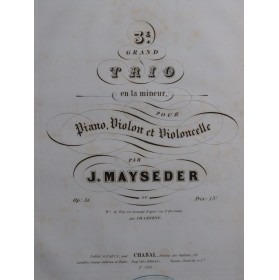 MAYSEDER Joseph Grand Trio...