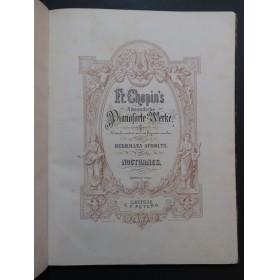 CHOPIN Frédéric Nocturnes 18 pièces Piano XIXe