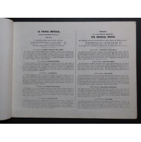 Le Prince Impériale Quadrille français Danse Piano ca1860