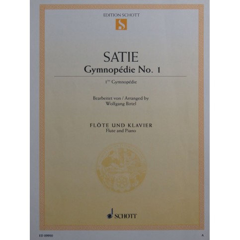 SATIE Erik Gymnopédie No 1 Piano Flûte 2013