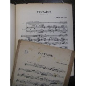 BEAUCAMP Albert Fantaisie Flute Piano 1946