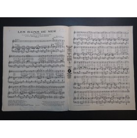 YVAIN Maurice Les Bains de Mer Chant Piano 1923