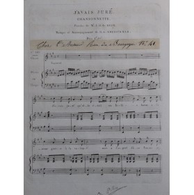 KRETSCHMER H. A. J'avais...