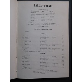 DAVID Félicien Lalla Roukh Nanteuil Opéra Piano Chant 1863
