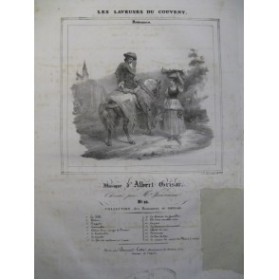 GRISAR Albert Les Laveuses Chant Piano ca1830