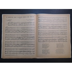 GARDONI Fredo, CHAVOIT Jean L'Amour est passé près de vous Chant Piano 1937