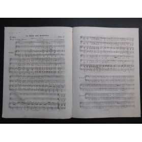 GRISAR Albert La Fête des Madones Dédicace Chant Piano ca1840