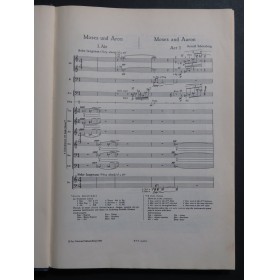SCHOENBERG Arnold Moses und Aron Opéra Chant Orchestre 1958